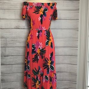 Old Navy Off-Shoulder Floral Tropical Sun Dress